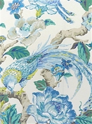 Sissinghurst Peacock Floral P Kaufmann Fabric